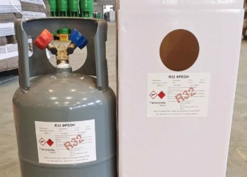 99.9% Purity 9kg Refillable Cylinder Gas R32 Refrigerant